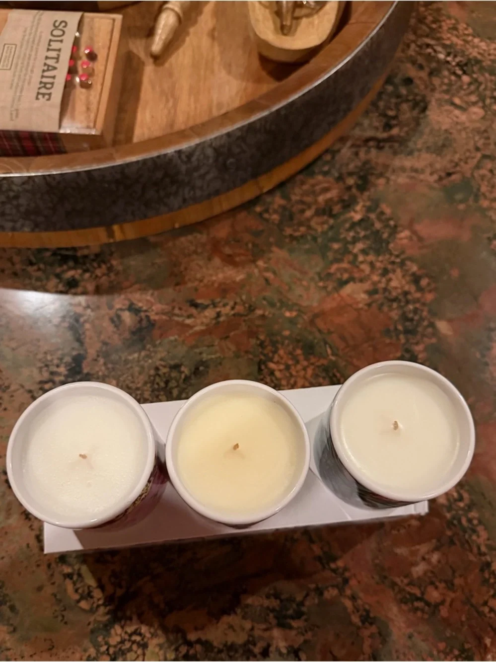 JOHNNY WAS HOME - 3 VOTIVE CANDLES Pacific Amber, Bohemian Bloom, Coastal Poppy
